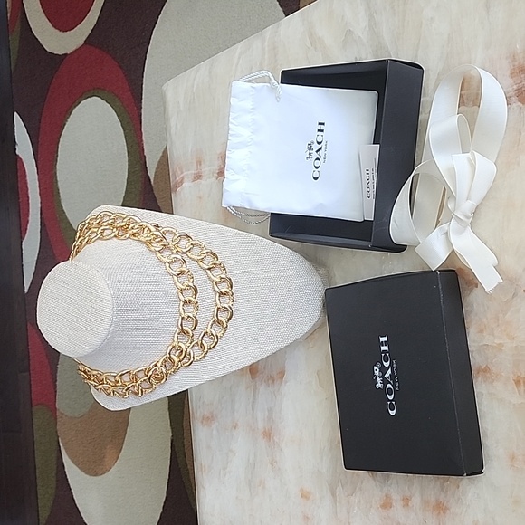Coach Chunky Gold Chain Necklaces/Belt - Picture 1 of 16